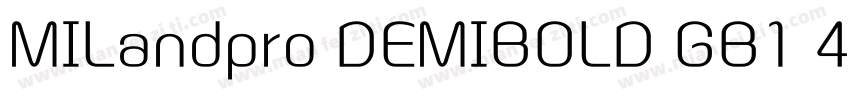 MILandpro DEMIBOLD GB1 4字体转换